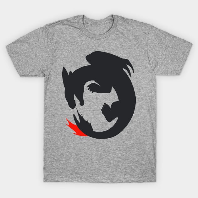 How To Train Your Dragon Toothless Logo T-Shirt by panther-star